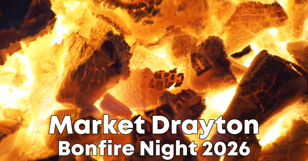 Bonfire Night in Market Drayton poster